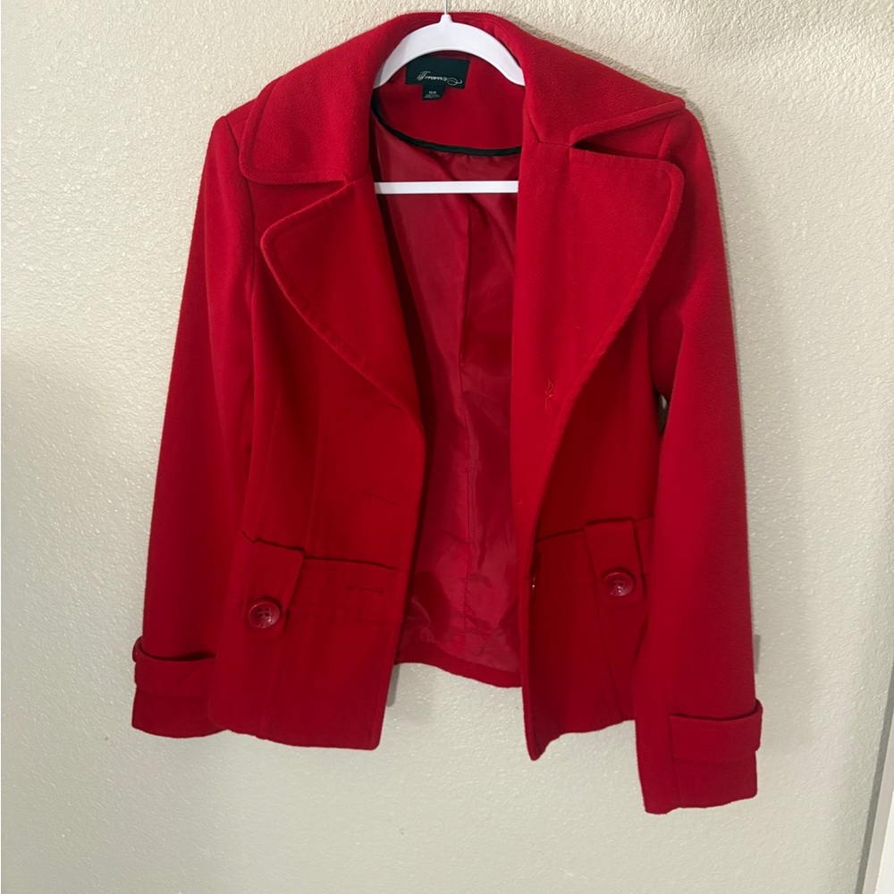 Festive Red Forever 21 Women's Jacket Medium-fits like Women’s Small